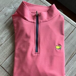 Masters by Peter Millar, Masters Golf Pullover, Color - Salmon, Size - Large